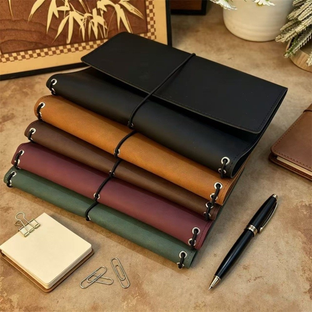 Vintage Leather Journal Notebook - A5 노트북 정리함 루즈리프 컴팩트 노트북