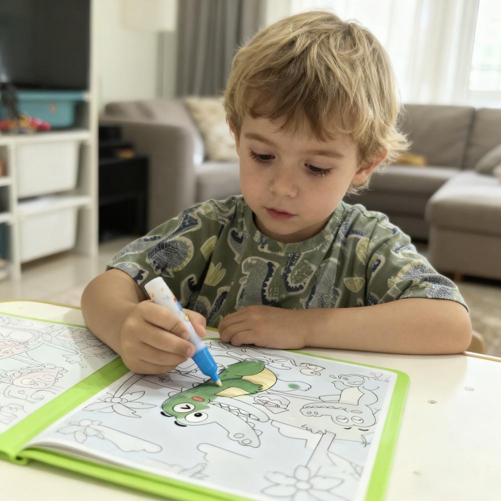 마법의 물 그림책 DIY 낙서 물 그림책 색칠하기 책  - Reusable Water Magic Coloring Book 리뷰 및 가격