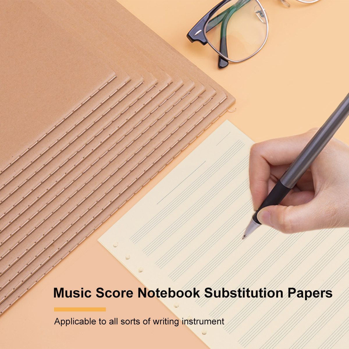100장 분량의 악보용 종이, 5줄 악보, 2mm 간격 - Blank Sheet Music Notebook 리뷰 및 가격